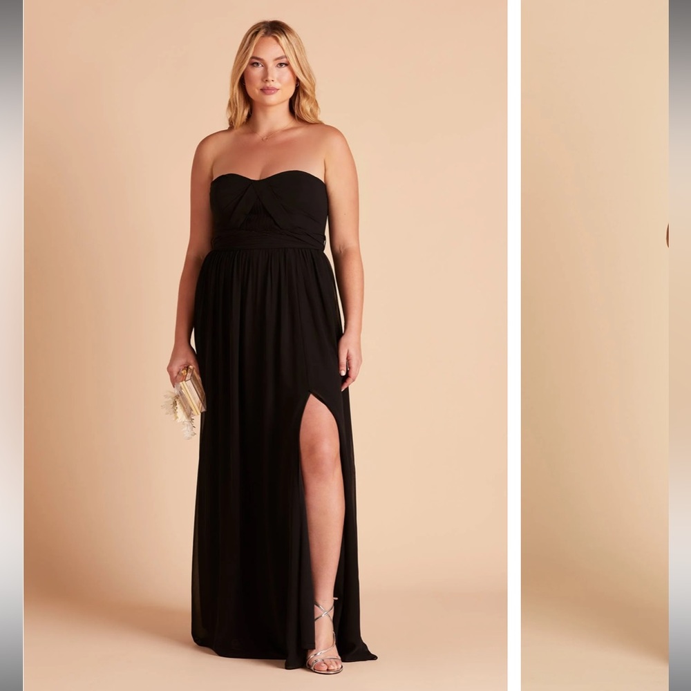 Birdy Grey Grace Convertible Dress in Chiffon Black for Bridesmaids